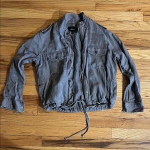 Rails Gray Bomber Jacket